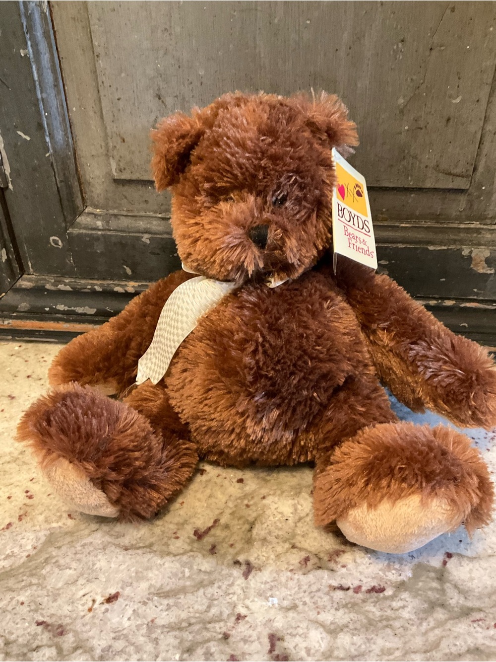 Retired Boyds Bears Plush Brown Teddy Bear - Soft Collectible Stuffed Animal